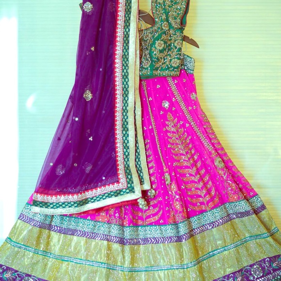 Heavy work wedding lehanga